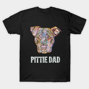 American Pit Bull Terrier Dad Father's Day Gift T-Shirt